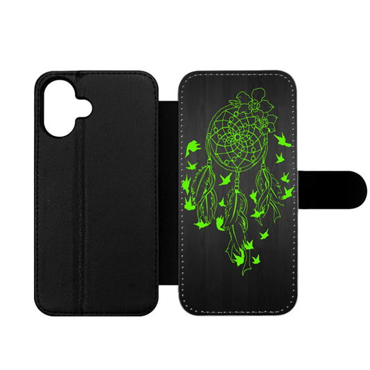Green Dream Catcher Wallet iPhone Case