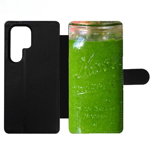 Green Smoothies Wallet Samsung Case