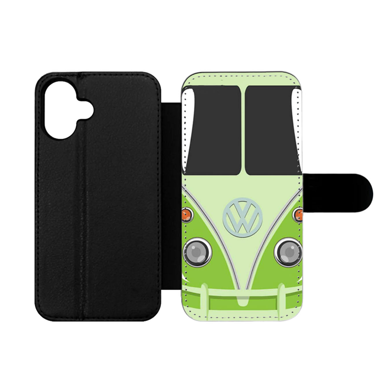 Green VW Camper Volkswagen Minibus Wallet iPhone Case