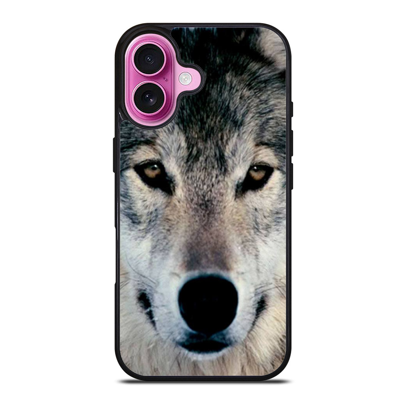 Grey Wolf Face iPhone Case Cover