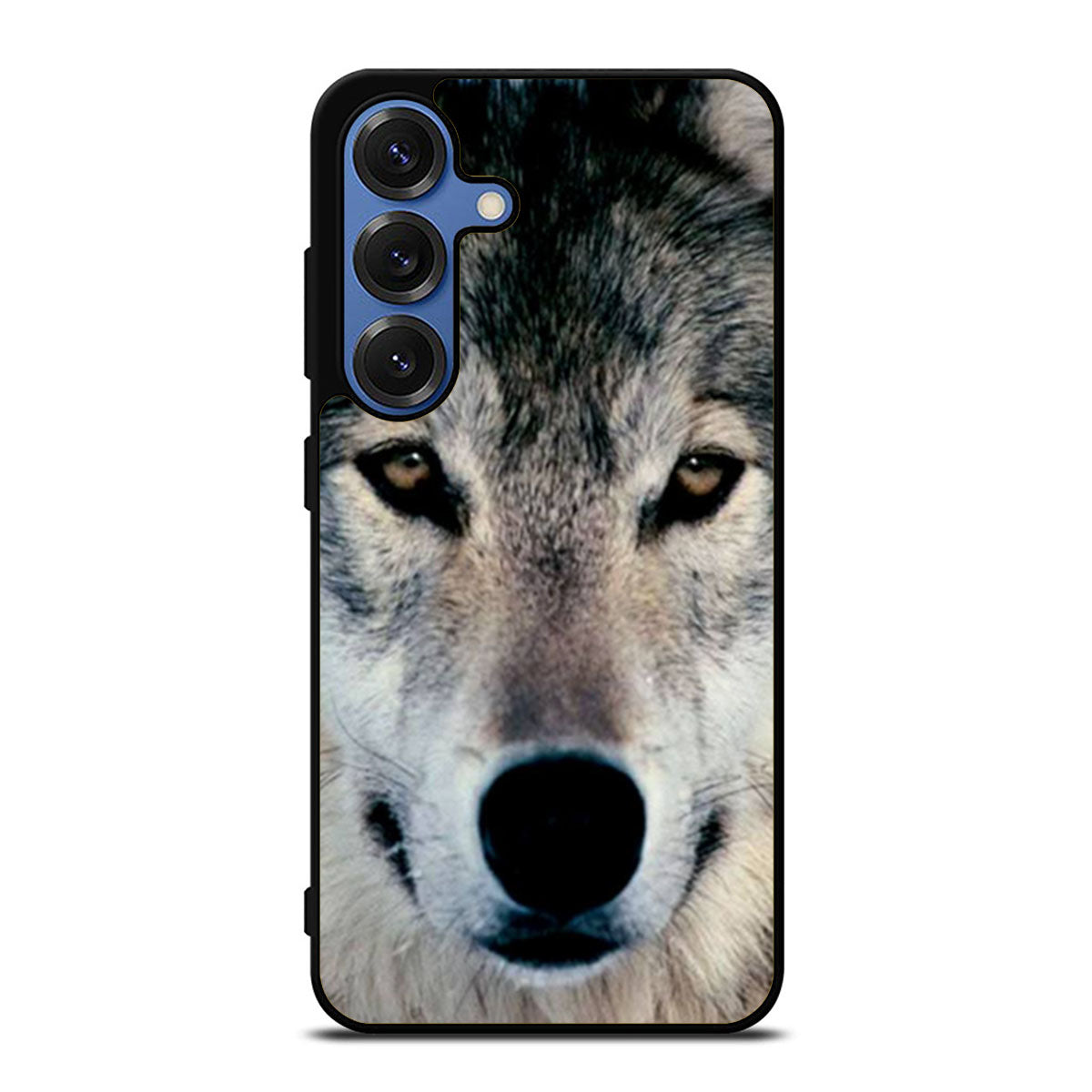 Grey Wolf Face Samsung S25 Ultra Case