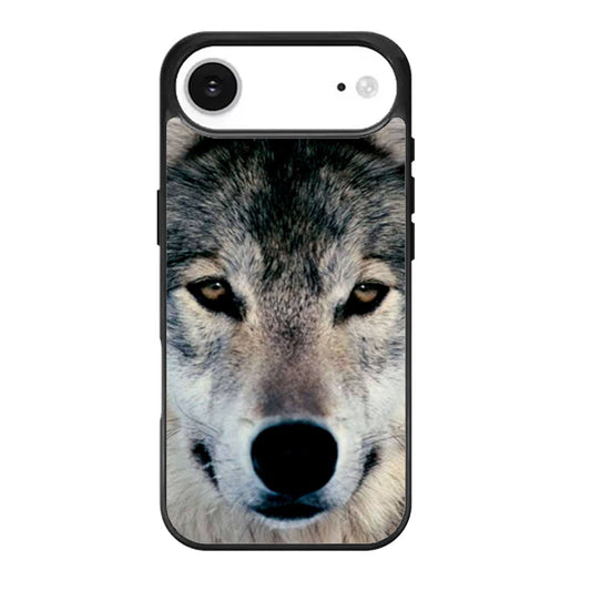 Grey Wolf Face iPhone Air Case