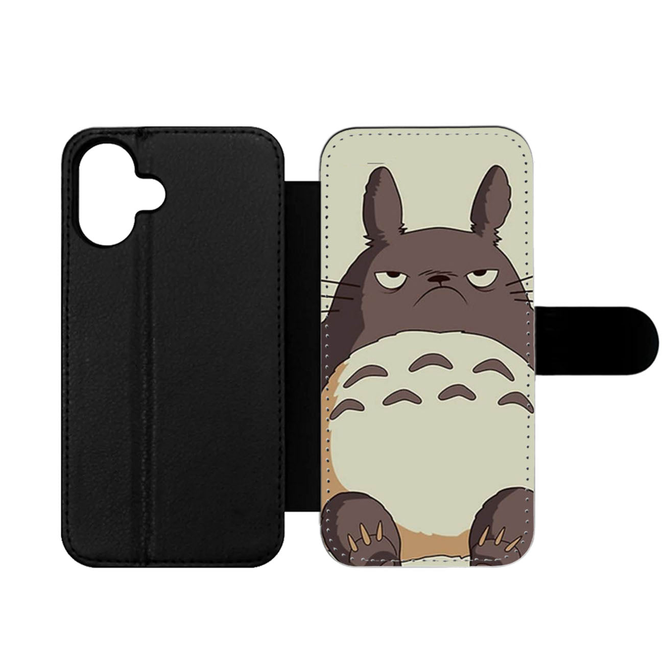 Grumpy Totoro Wallet iPhone Case