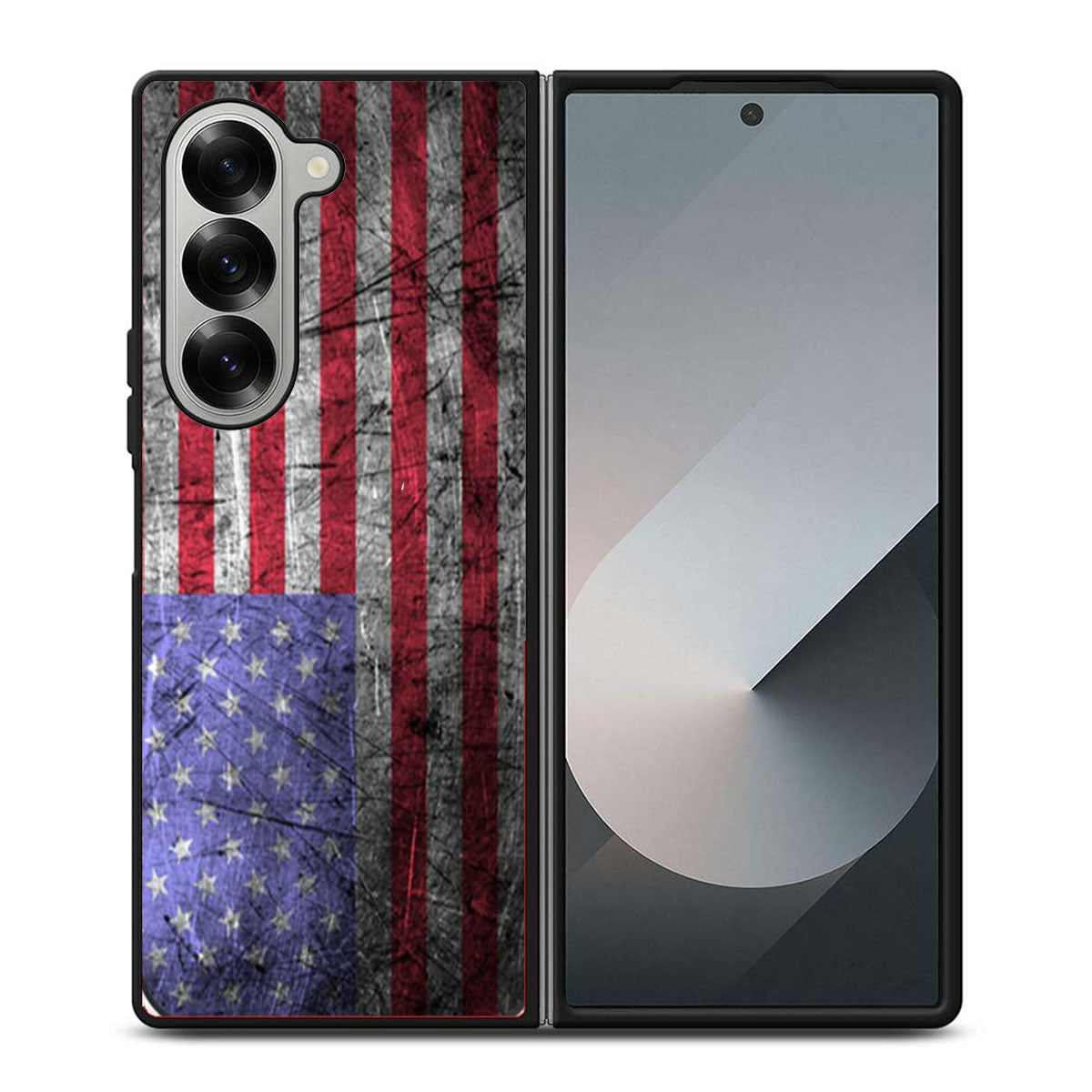 Grunge American Flag Samsung Z Fold 6 Case