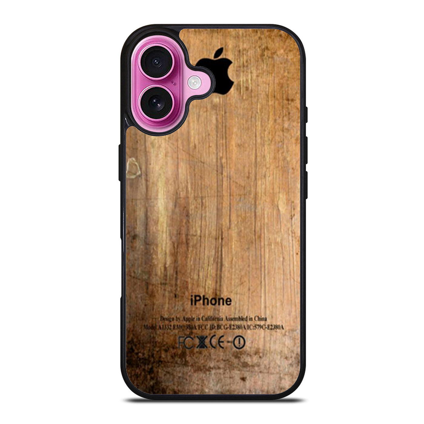 Grunge Wood Print iPhone Case Cover