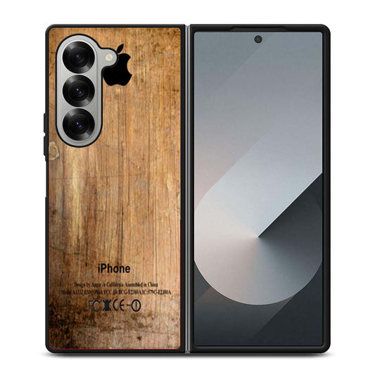 Grunge Wood Print Samsung Z Fold 6 Case