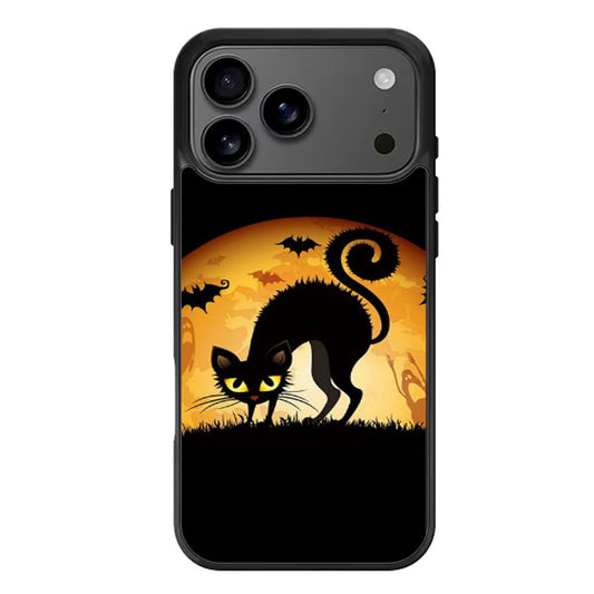 HALLOWEEN BLACK CAT iPhone 17 Pro Max Case