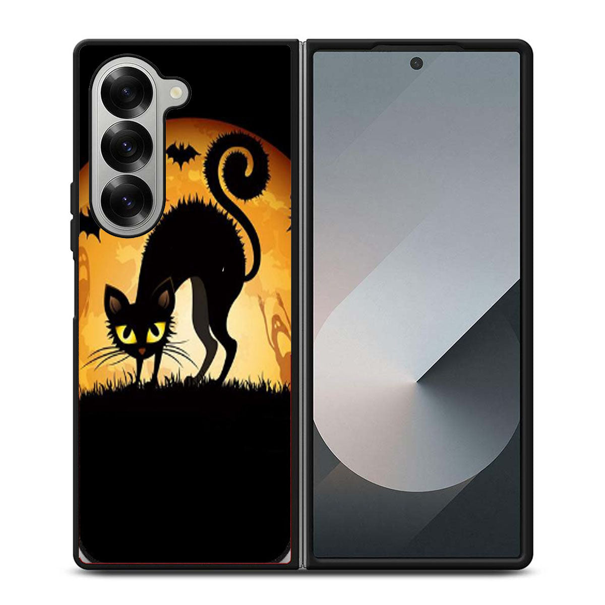 HALLOWEEN BLACK CAT Samsung Z Fold 6 Case