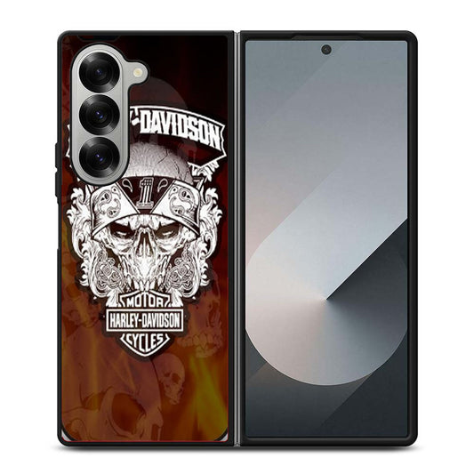 HARLEY DAVIDSON FLAME LOGO Samsung Z Fold 6 Case