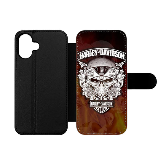 HARLEY DAVIDSON FLAME LOGO Wallet iPhone Case