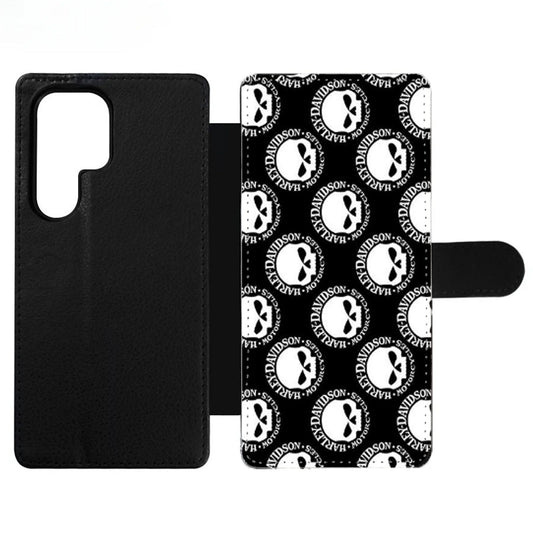 HARLEY DAVIDSON SKULL COLLAGE Wallet Samsung Case