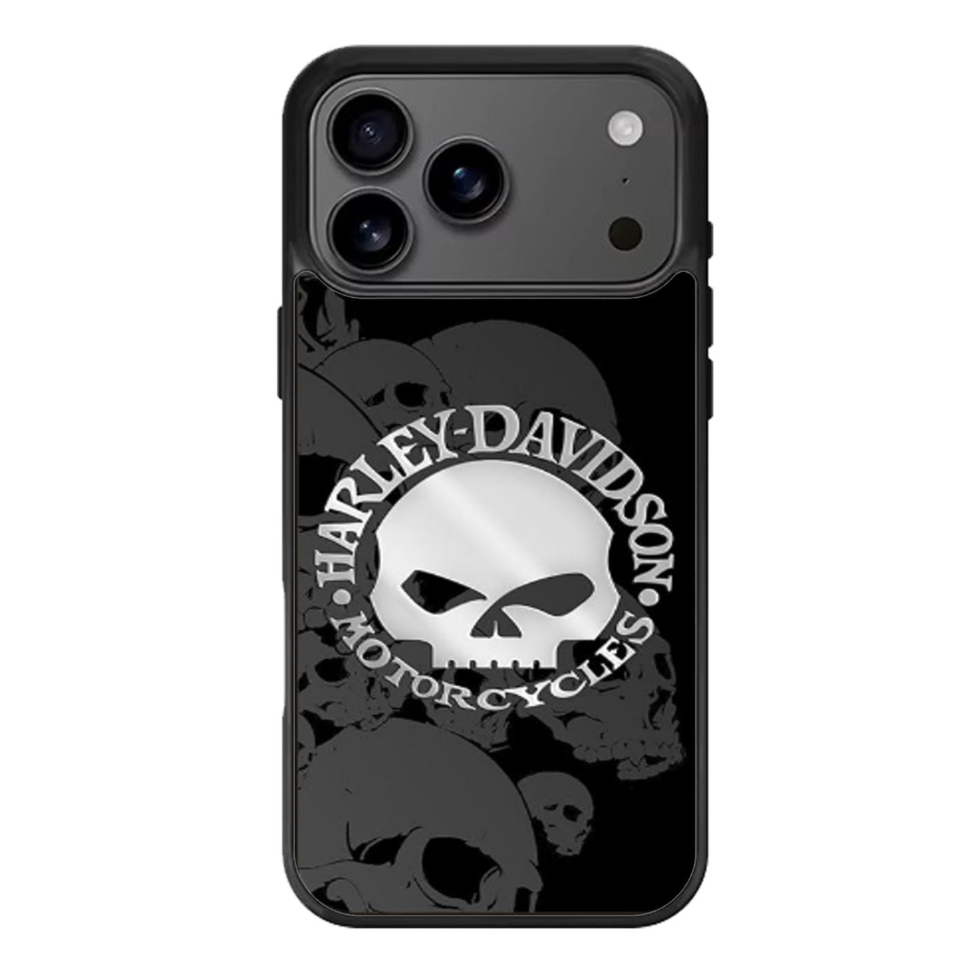 HARLEY DAVIDSON SKULL LOGO TWO iPhone 17 Pro Max Case