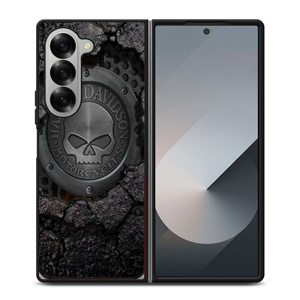 HARLEY DAVIDSON SKULL LOGO Samsung Z Fold 6 Case