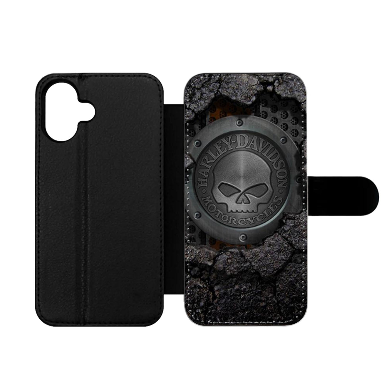HARLEY DAVIDSON SKULL LOGO Wallet iPhone Case