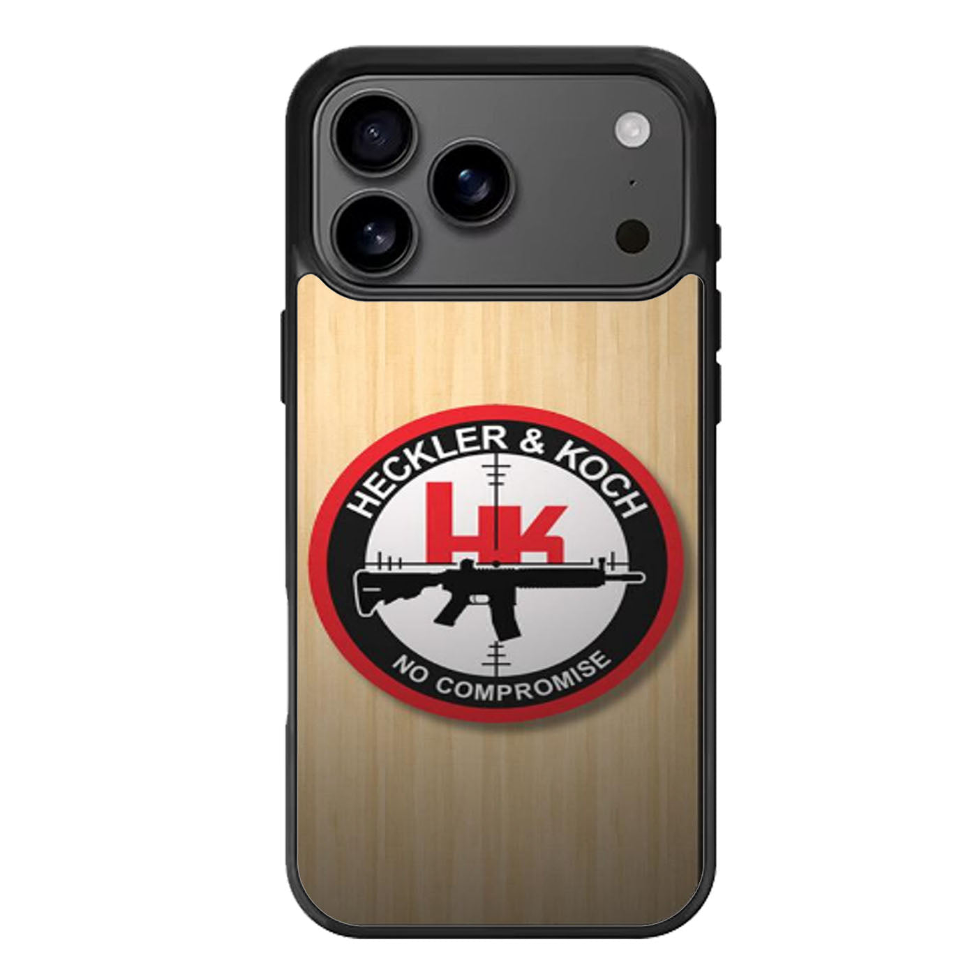 HECKLER AND KOCH WOODEN LOGO iPhone 17 Pro Max Case