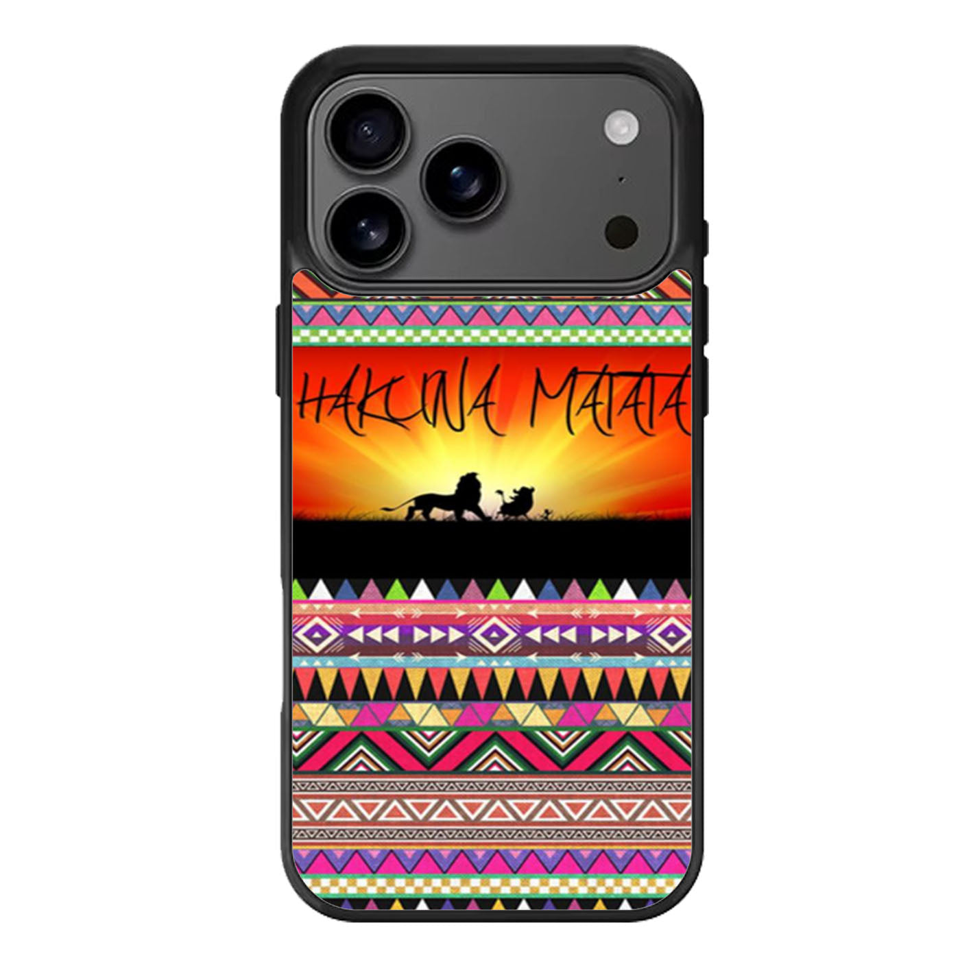 Hakuna Matata Aztec Pattern Two iPhone 17 Pro Max Case
