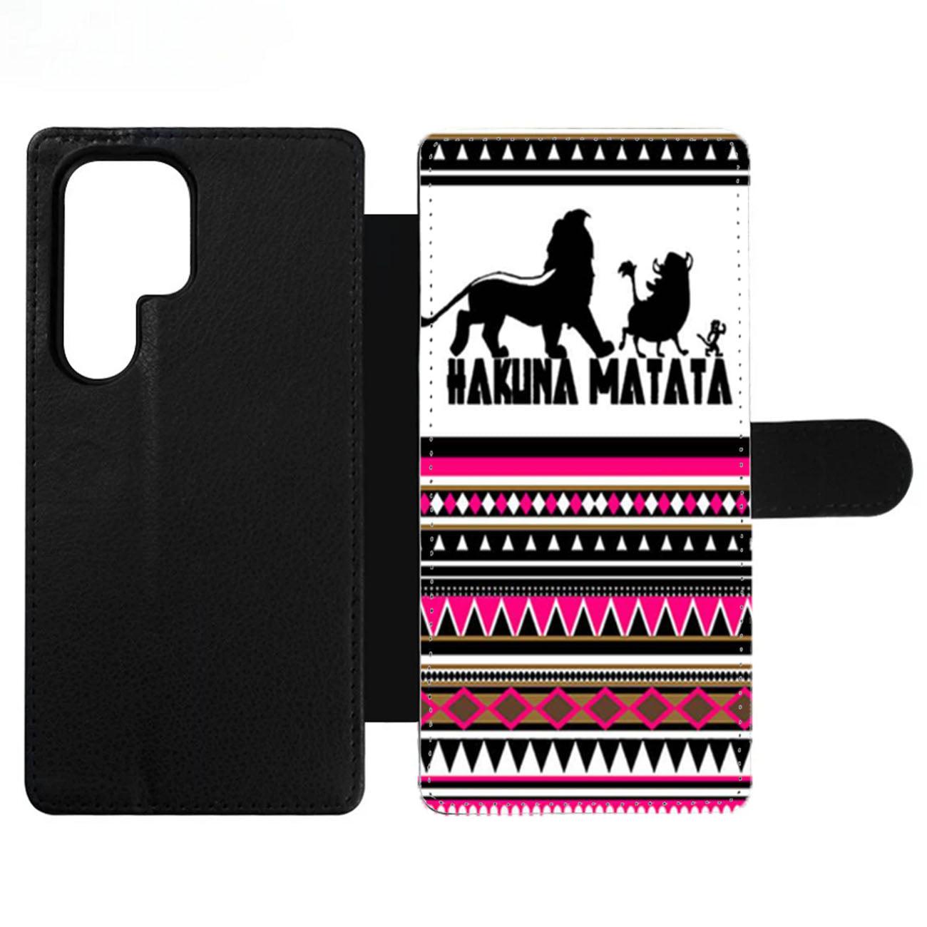 Hakuna Matata Aztec Pattern Wallet Samsung Case