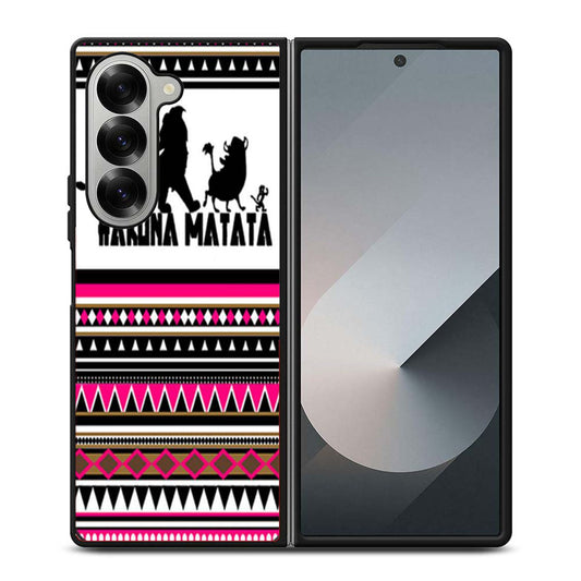Hakuna Matata Aztec Pattern Samsung Z Fold 6 Case