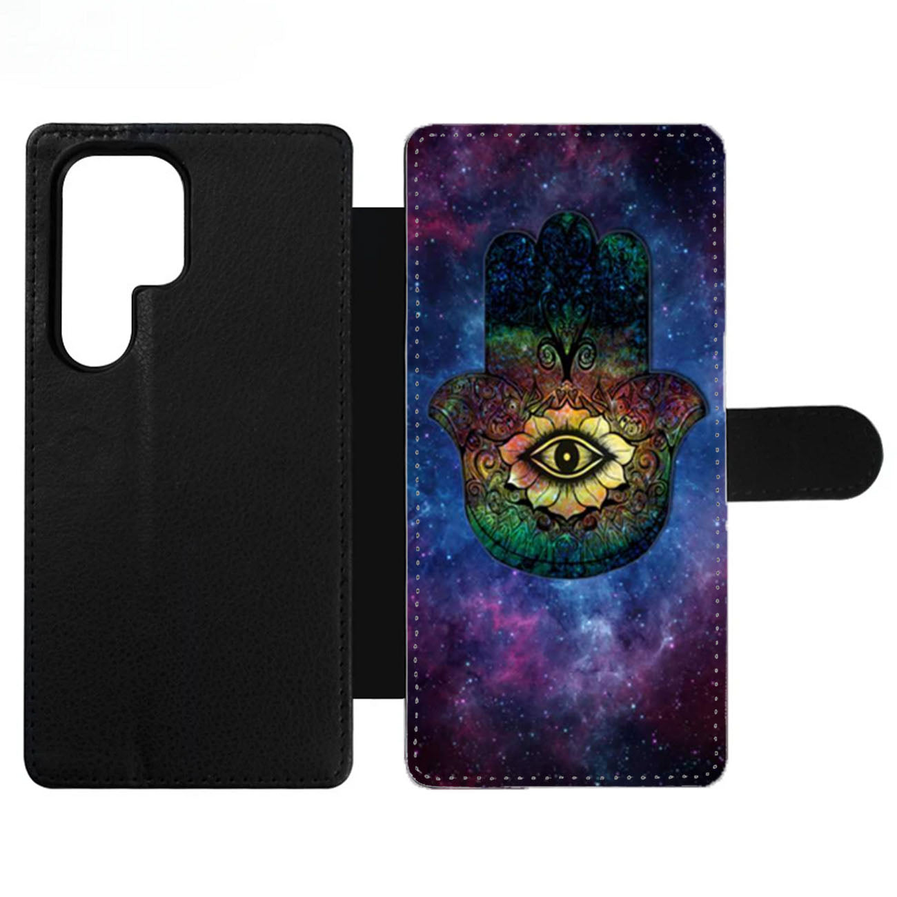 Hamsa Evil Eye Nebula Wallet Samsung Case