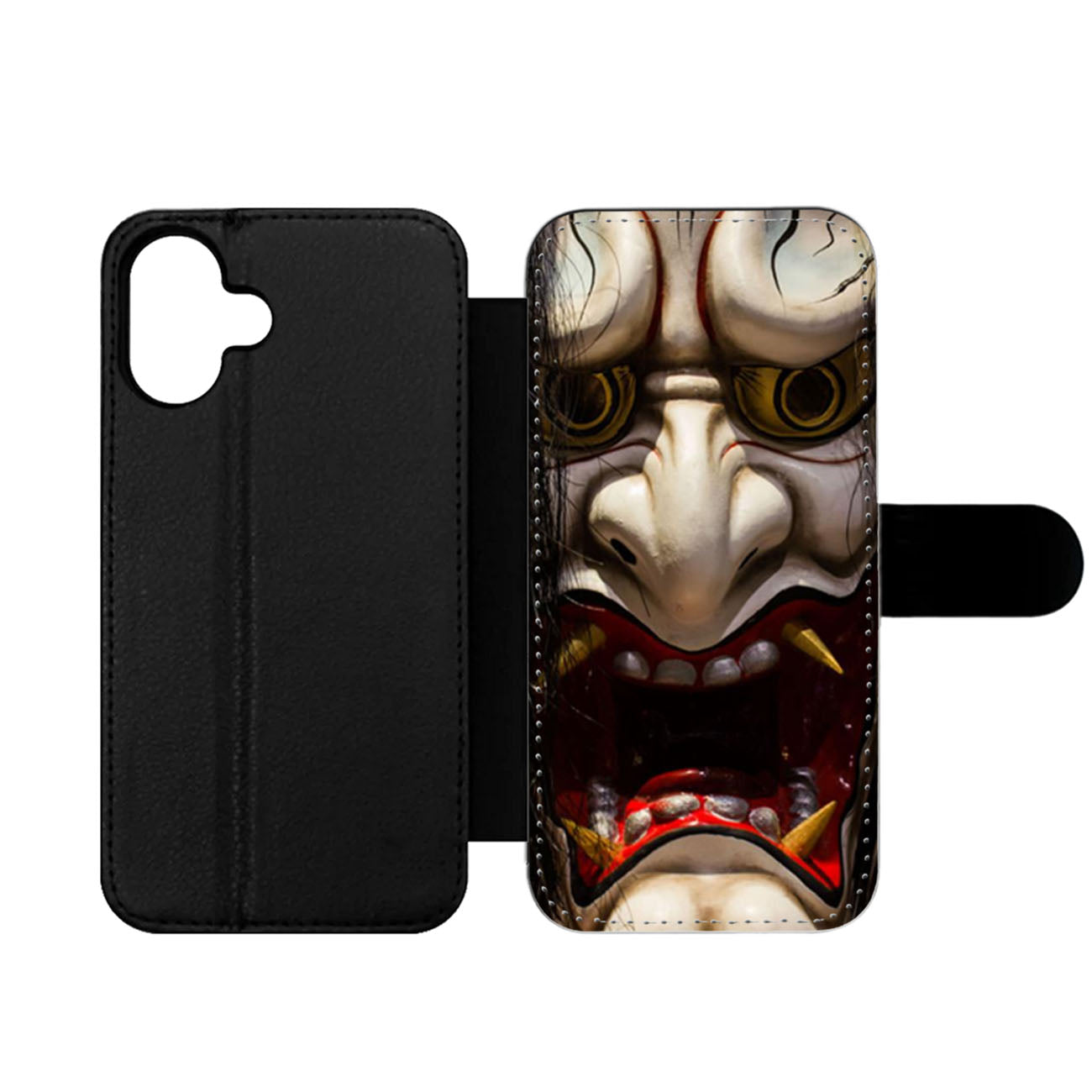 Hannya Demon Mask Wallet iPhone Case