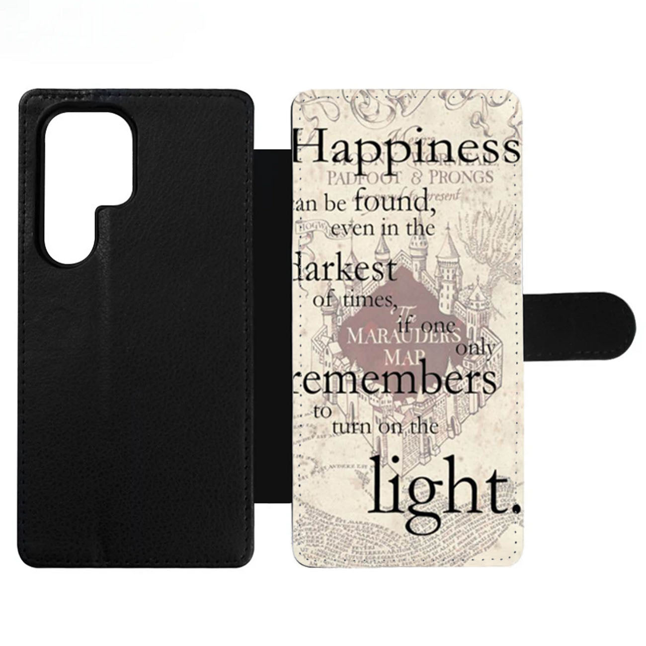 Happiness Quote Harry Potter Two Wallet Samsung Case