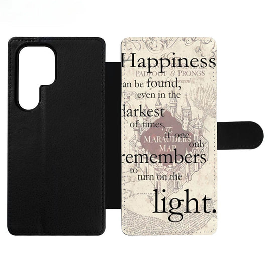 Happiness Quote Harry Potter Two Wallet Samsung Case