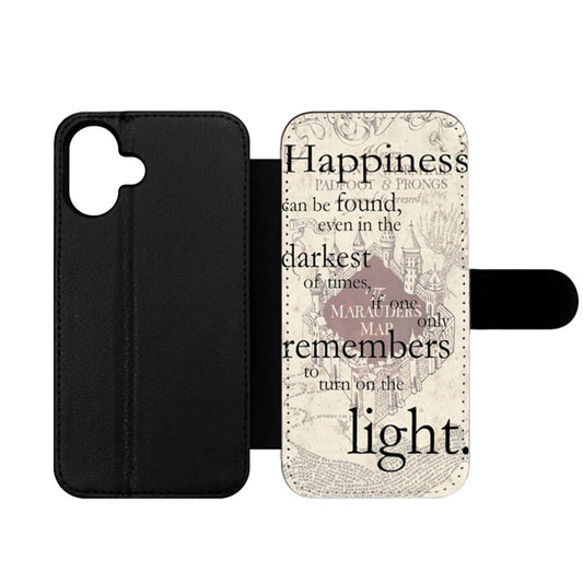 Happiness Quote Harry Potter Two Wallet iPhone Case