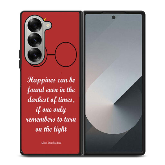 Happiness Quote Harry Potter Samsung Z Fold 6 Case