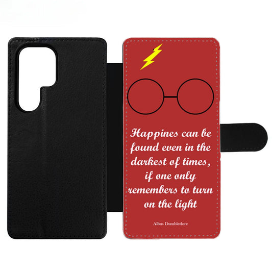 Happiness Quote Harry Potter Wallet Samsung Case