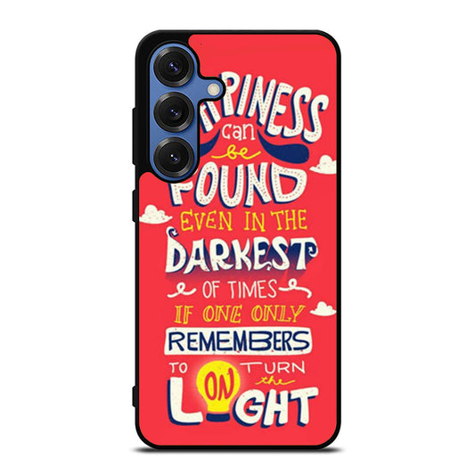 Happiness Quote by Albus Dumbledore Samsung S25 Ultra Case
