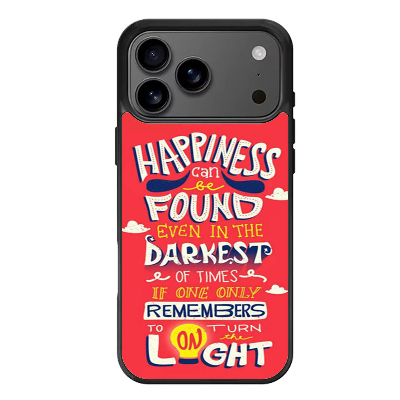 Happiness Quote by Albus Dumbledore iPhone 17 Pro Max Case
