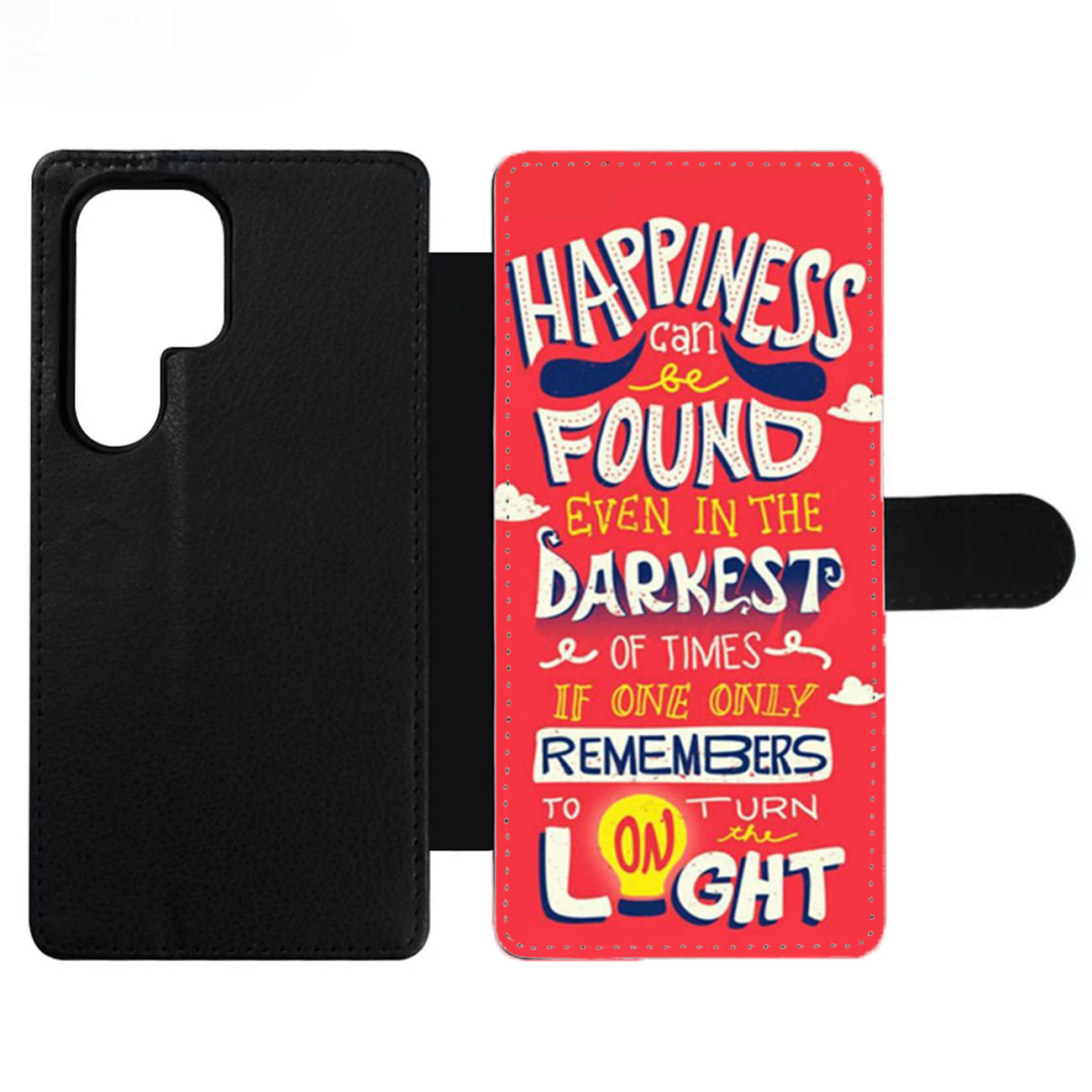 Happiness Quote by Albus Dumbledore Wallet Samsung Case