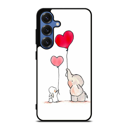 Happy Elephant and Rabbit Samsung S25 Ultra Case