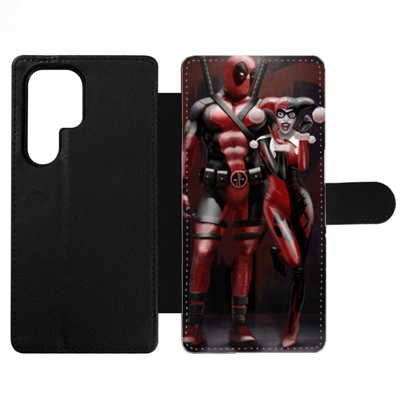 Harley Quinn and Deadpool Wallet Samsung Case