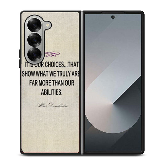 Harry Potter Albus Dumbledore Quote Samsung Z Fold 6 Case