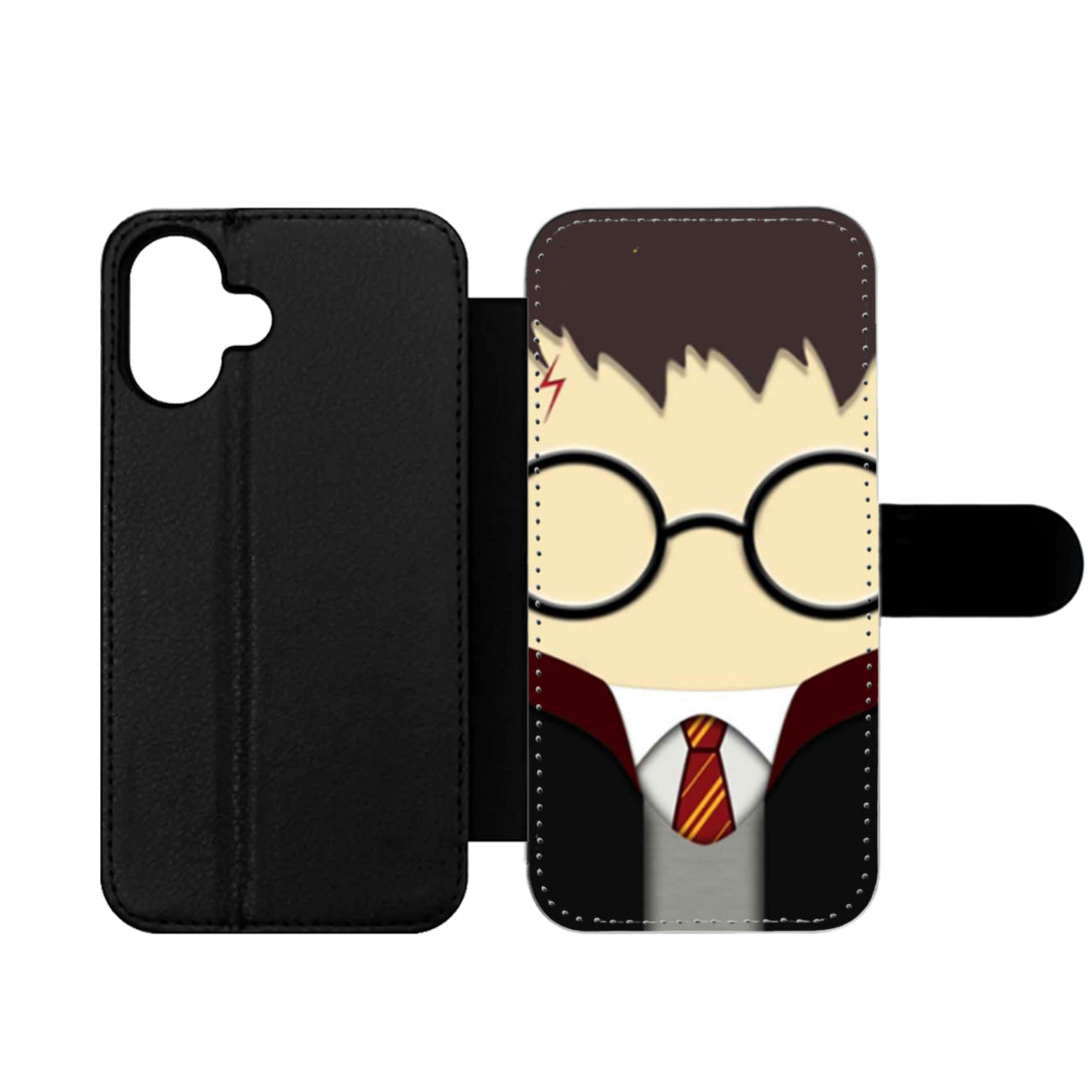 Harry Potter Cartoon uniform Two Wallet iPhone Case