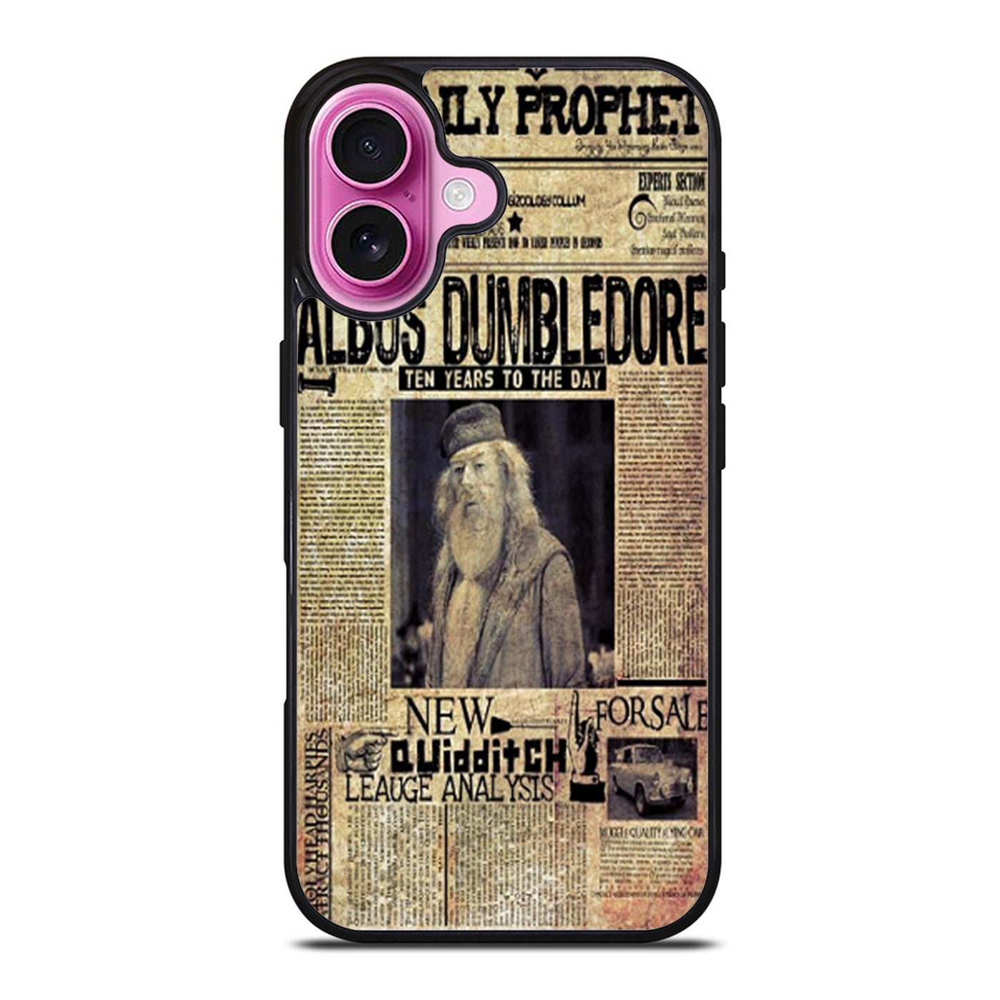 Harry Potter Daily Prophet Albus Dumbledore iPhone Case Cover