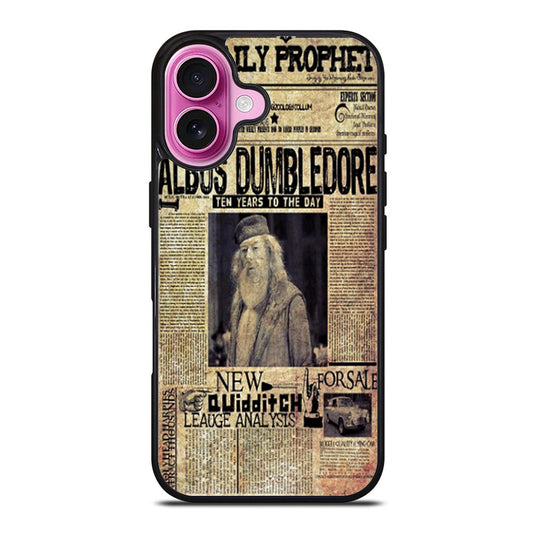 Harry Potter Daily Prophet Albus Dumbledore iPhone Case Cover
