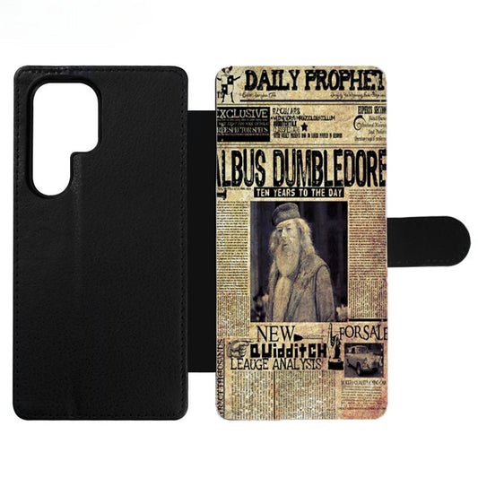 Harry Potter Daily Prophet Albus Dumbledore Wallet Samsung Case