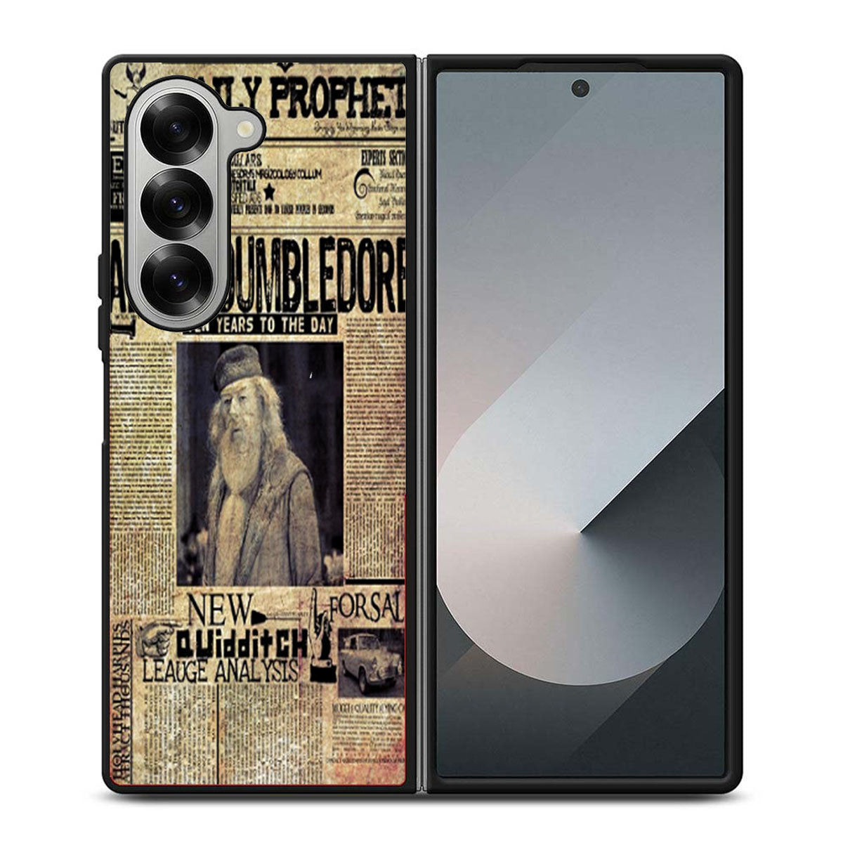 Harry Potter Daily Prophet Albus Dumbledore Samsung Z Fold 6 Case
