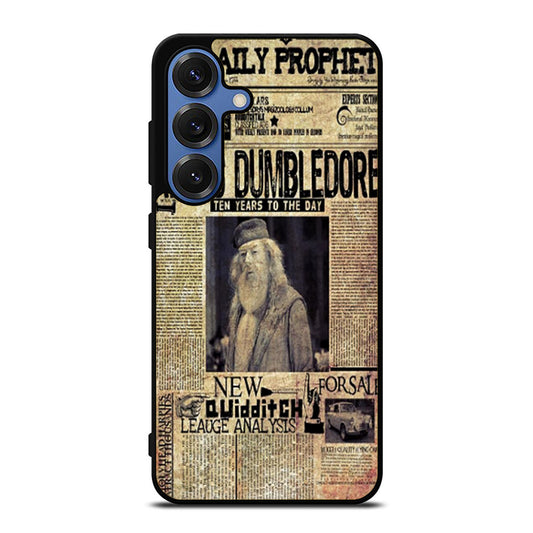 Harry Potter Daily Prophet Albus Dumbledore Samsung S25 Ultra Case