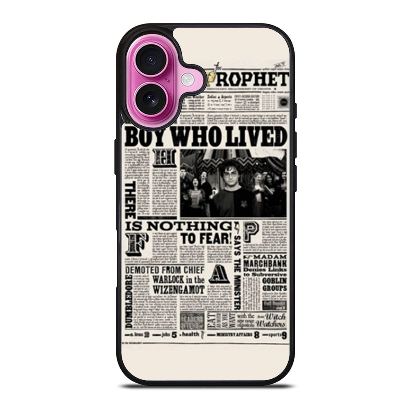 Harry Potter Daily Prophet Boy Who Lived iPhone Case Cover