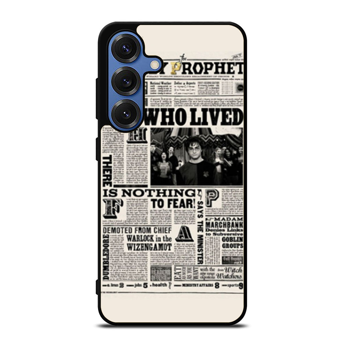 Harry Potter Daily Prophet Boy Who Lived Samsung S25 Ultra Case