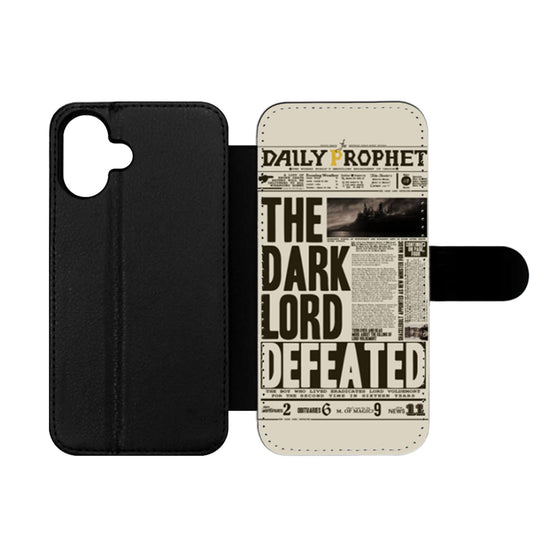 Harry Potter Daily Prophet Dark Lord Defeated Wallet iPhone Case