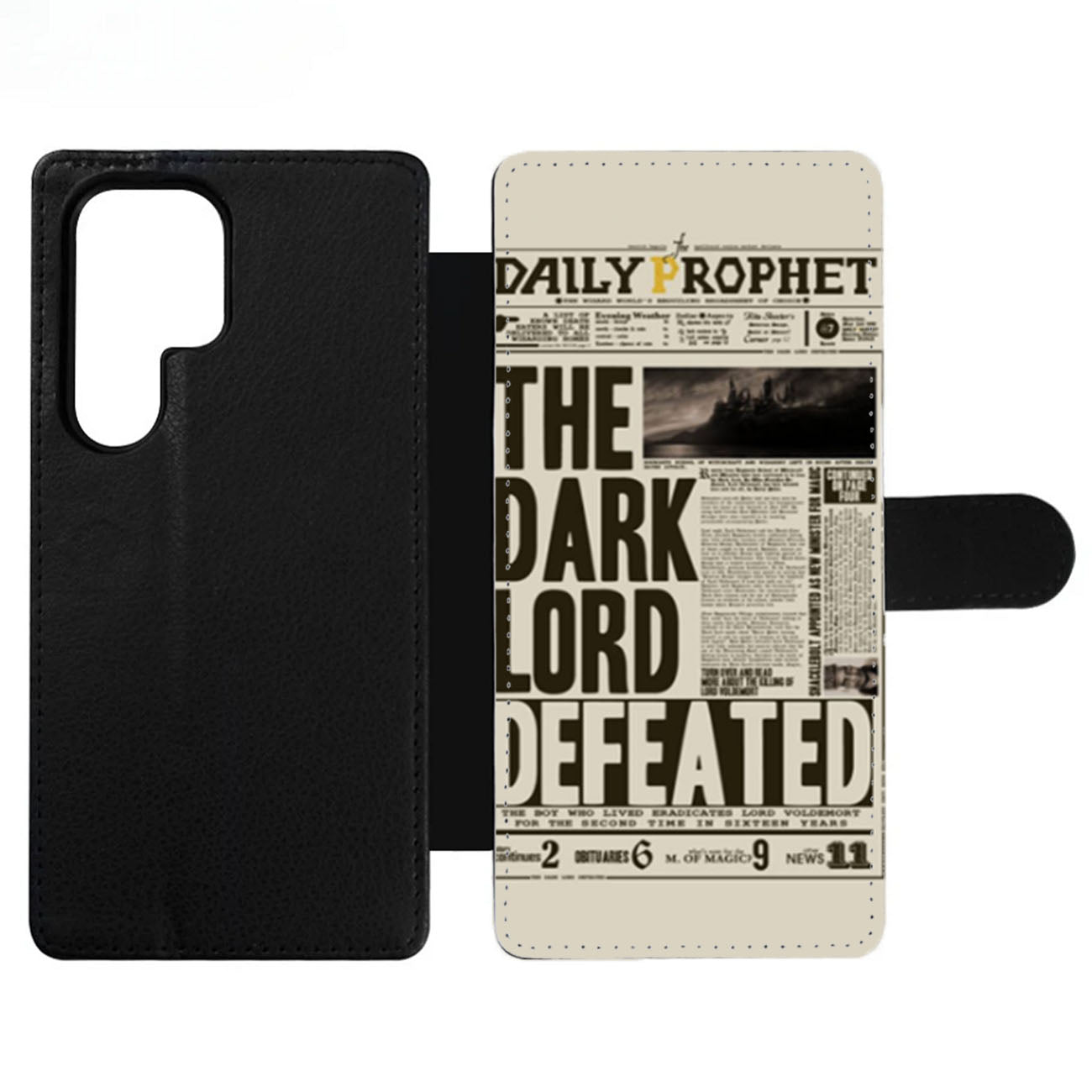 Harry Potter Daily Prophet Dark Lord Defeated Wallet Samsung Case