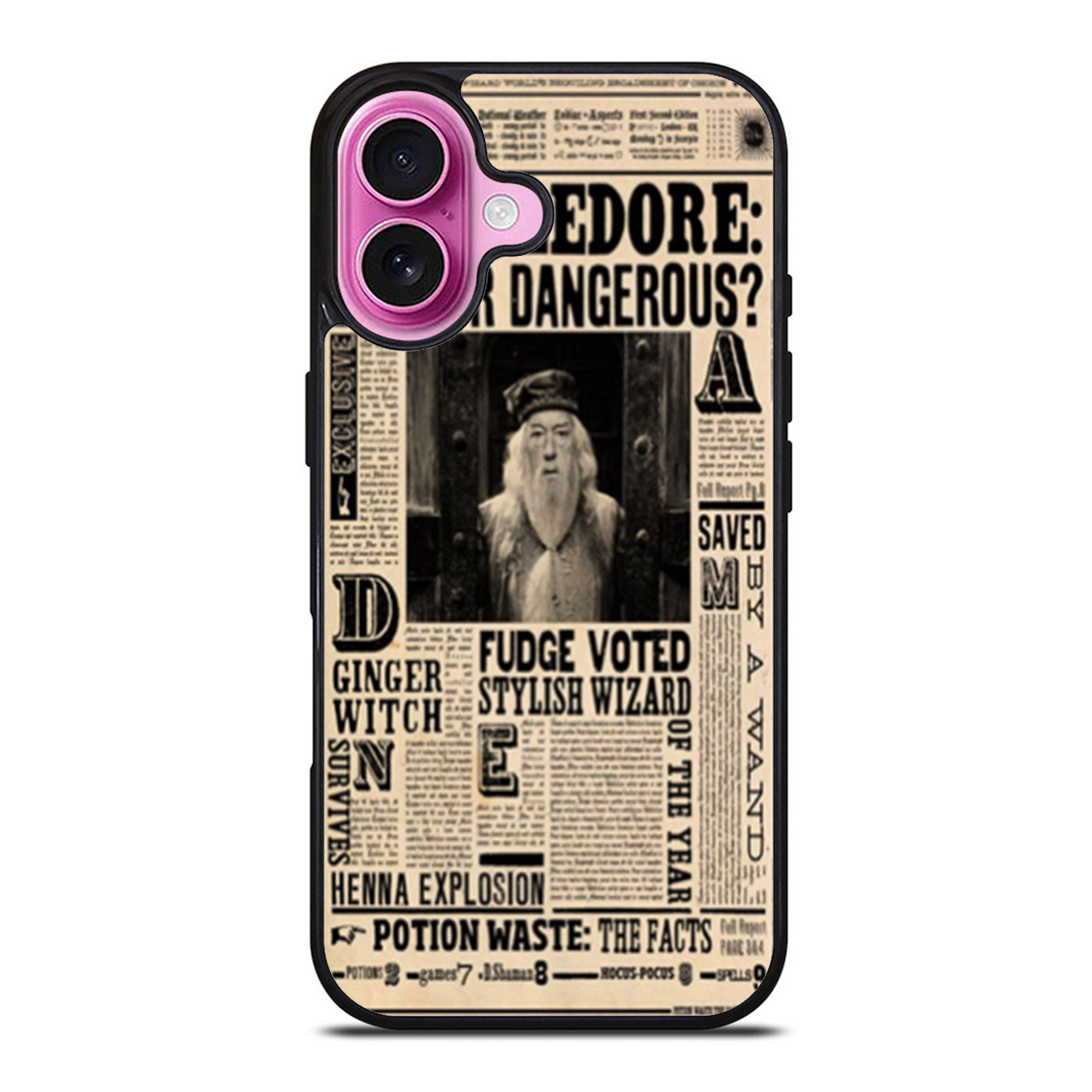 Harry Potter Daily Prophet Dumbledore iPhone Case Cover
