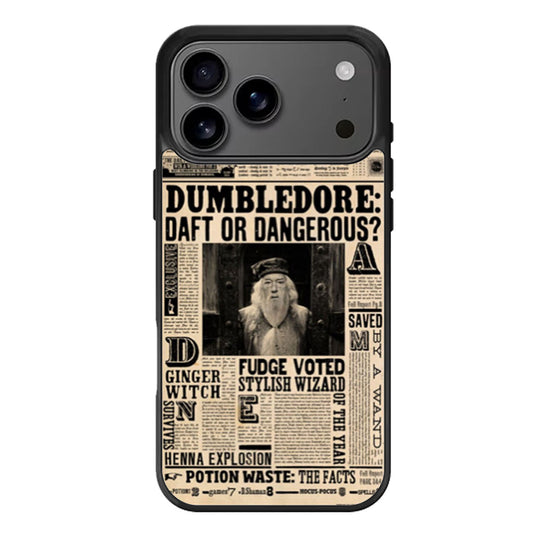 Harry Potter Daily Prophet Dumbledore iPhone 17 Pro Max Case