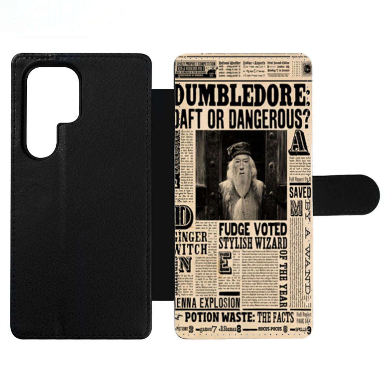 Harry Potter Daily Prophet Dumbledore Wallet Samsung Case