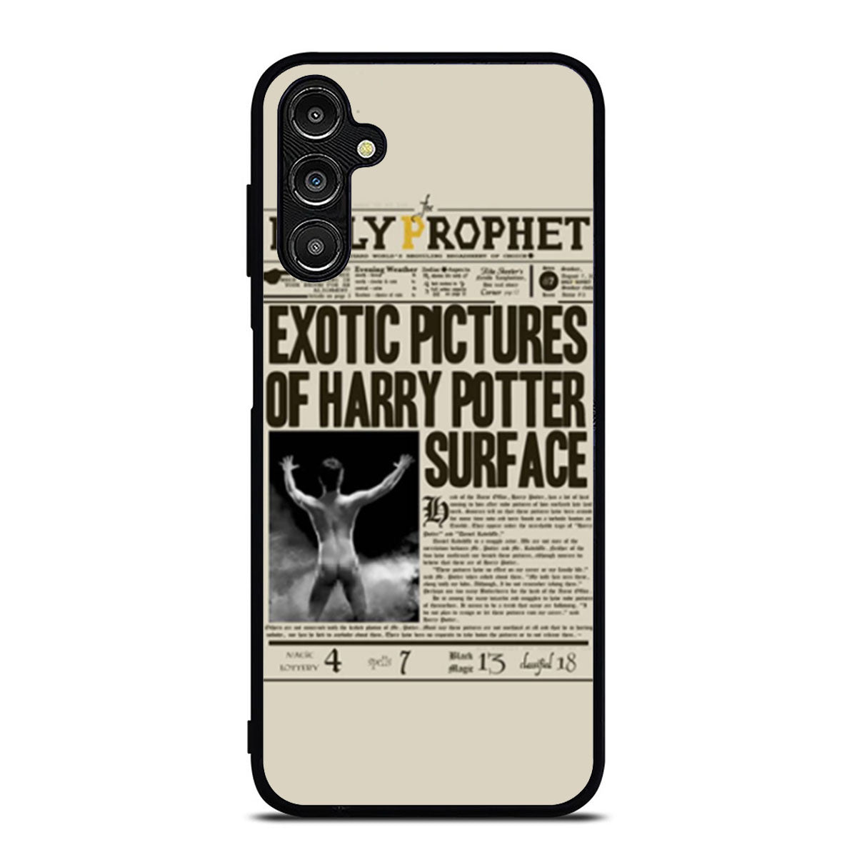 Harry Potter Daily Prophet Exotic Pictures Samsung A16 Case