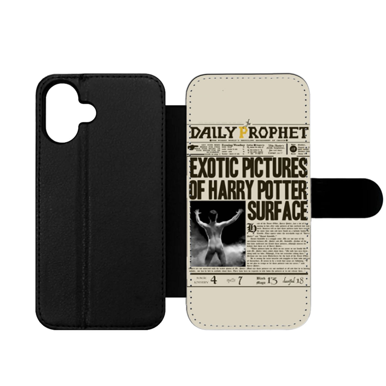 Harry Potter Daily Prophet Exotic Pictures Wallet iPhone Case